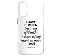 Psaume 119 30 I Have Chosen The Way of Truth Verse Lois Bible Coque pour iPhone 17