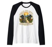 Psaume 23:4 Fear No Evil He Walks with Me Christian Manche Raglan
