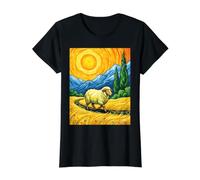 Psaume 23 Brebis Retrouvée Chrétienne Paysage T-Shirt Graphique avec Valeur