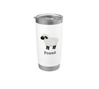 Psaume 23 Chrétien Mouton Retrouvé Foi Gobelet isotherme en acier inoxydable double paroi