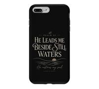 Psaume 23 He Leads Me Beside Still Waters Écriture Coque pour iPhone 7 Plus/8 Plus