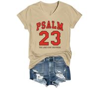Psaume 23 Shirt The Lord is My Shepherd T-shirt unisexe, Kaki-VT-1, XXL