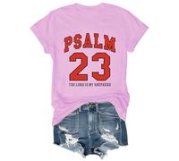 Psaume 23 Shirt The Lord is My Shepherd T-shirt unisexe, rose, XXL