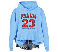 Psaume 23 Sweat à capuche « The Lord Is My Shepherd », Carolina Blue-d, L