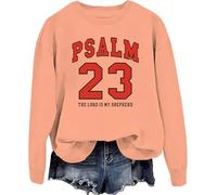 Psaume 23 Sweat à capuche « The Lord Is My Shepherd », Orange-y, M