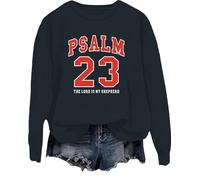 Psaume 23 Sweatshirt The Lord Is My Shepherd Shirt Christian Shirts For Women Men, Noir , L