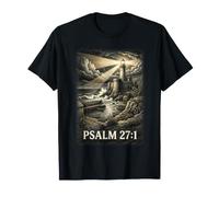 Psaume 27:1 Guide de Phare gravé Art chrétien T-Shirt