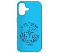Psaume 32:8 He Will Teach You Compass Outdoors Coque pour iPhone 17