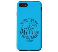 Psaume 32:8 He Will Teach You Compass Outdoors Coque pour iPhone SE (2020) / 7/8