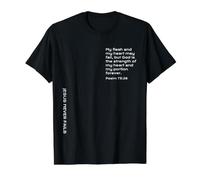 Psaume 73:26, Force pour Vous Encourager dans Les Moments Difficiles T-Shirt Graphique avec Valeur