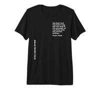 Psaume 73:26, Force pour Vous Encourager dans Les Moments Difficiles T-Shirt Haut de Gamme