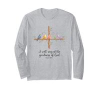 Psaume 89:1 Jésus Tshirt Hommes Christianisme Christ Dieu Manche Longue