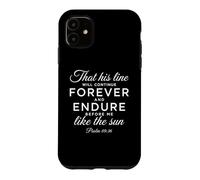 Psaume 89:36 Forever and Endure Descendents Écriture Bible Coque pour iPhone 11