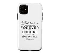 Psaume 89:36 Forever and Endure Descendents Écriture Bible Coque pour iPhone 11