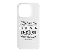 Psaume 89:36 Forever and Endure Descendents Écriture Bible Coque pour iPhone 14 Pro