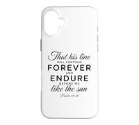 Psaume 89:36 Forever and Endure Descendents Écriture Bible Coque pour iPhone 16 Plus