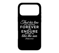 Psaume 89:36 Forever and Endure Descendents Écriture Bible Coque pour iPhone 17 Pro Max