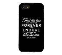 Psaume 89:36 Forever and Endure Descendents Écriture Bible Coque pour iPhone SE (2020) / 7/8