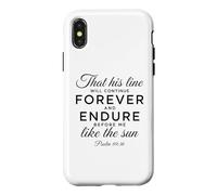Psaume 89:36 Forever and Endure Descendents Écriture Bible Coque pour iPhone X/XS