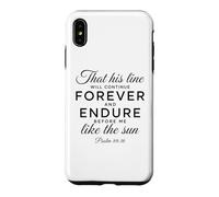 Psaume 89:36 Forever and Endure Descendents Écriture Bible Coque pour iPhone XS Max
