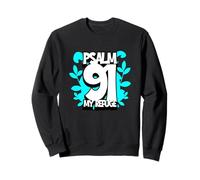 Psaume 91 Bible Mon Refuge Sweatshirt