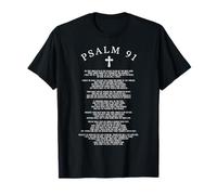 Psaume 91 Foi chrétienne Verset Bible Jésus Culte Religieux T-Shirt