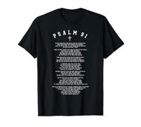 Psaume 91 Foi chrétienne Verset de la Bible Écriture Religieuse T-Shirt