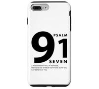 Psaume 91 Sept versets bibliques Inspirants chrétiens Coque pour iPhone 7 Plus/8 Plus