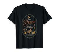 Psaume chrétien Vintage 146:2 Praise in Every Season T-Shirt Graphique avec Valeur