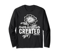 Psaume Fearfully and Wonderfully Created 139 14 Floral Faith Manche Longue