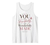 Psaume Fearfully and Wonderfully Made 139:14 Faith Débardeur