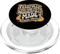 Psaume Fearfully and Wonderfully Made 139 14 Groovy Christian PopSockets PopGrip pour MagSafe