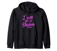 Psaume « I Will Not Be Shaken » Verse de la Bible Trust Lord God Jesus Sweat à Capuche