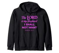 Psaume The Lord is My Shepherd Faith Écriture Bible Verse Sweat à Capuche