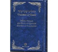 Psaumes de David Hébreu Français - bleu TEHILIM