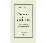 Psaumes de la pénitence - - Paul Claudel - Desclée De Brouwer - Livre
