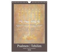 Psaumes Tehilim hébreu - allemand, Version française (Calendrier mural 2026 DIN A4 portrait), Calendrier CALVENDO mensuel