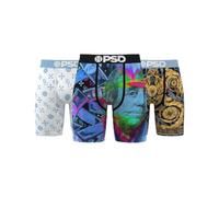 PSD Boxer Homme Lot 3 Imprimé Art Pop | Boxer Ceinture Élastique et Microfibre Cadeau Original Taille M