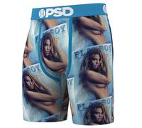 PSD | Boxer Homme Style Playboy - Ice | sous-vêtement de Sport Respirant avec Poche en Micro-Maille | Extensible dans Les Quatre Sens | Ceinture élastique en Microfibre et Coupe Anatomique