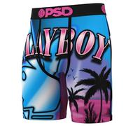 PSD Boxer Playboy pour homme - Sous-vêtements respirants et de maintien avec tissu évacuant l'humidité, Playboy Venise, Medium