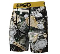 PSD Boxer pour homme imprimé animal - Entrejambe de 17,8 cm - Sous-vêtements respirants et offrant un bon maintien avec tissu évacuant l'humidité, Icy Benjis, Large
