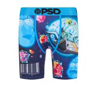PSD Boxers 'R&M Travels' bleu / bleu clair / rose / blanc, Taille XXL
