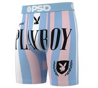 PSD PB Boxer original pour homme | Entrejambe de 17,8 cm, sac en microfibre respirant, coutures plates, taille en microfibre | Boxer amusant pour homme, multicolore, S