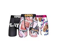 PSD Sous-vêtements pour homme stretch élastique large bande boxeur - Pack, Multi/Playboy 3pk, Large