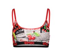 PSD Soutien-gorge 'Cherry Bomb' vert / rouge / noir / blanc cassé, Taille 80