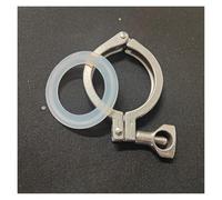 PSDFJAD ZHGUIMING 1.5 "2" 2.5 "Tri Pince 50.5/64mm Virole 304 en Acier Inoxydable Tri trèfle raccord sanitaire(1pc,K 64MM 2IN_Other)