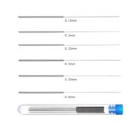 PSDFJAD ZHGUIMING Aiguilles de Nettoyage de buse en Acier Inoxydable, Outil 0.15mm 0.2mm 0.25mm 0.3mm 0.35mm 0.4mm, perceuse for buse V6, pièces d'imprimantes 3D 10 pièces(0.35mm)