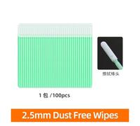 PSDFJAD ZHGUIMING Bâtons de Nettoyage de Fibres optiques, tampons de Fibres optiques for connecteurs LC/SC/FC/St 1.25mm/2.5mm, 100 pièces, Outil de Tige de Nettoyage de Fibres(2.5mm)