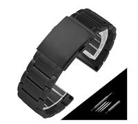 PSDFJAD ZHGUIMING Bracelet de montre en acier inoxydable massif, for DZ7395 DZ7315 DZ7396, chaîne de montre for hommes, grande taille 22mm 24mm 26mm 28mm 30mm(3 black,26mm)