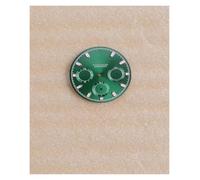 PSDFJAD ZHGUIMING Cadran de Montre Lumineux Vert avec Logo S et Logo R VK63 29,5 mm for Mouvement VK63 Accessoires de Montre for Hommes(18 Gold R Logo)